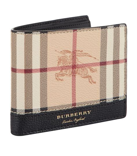 burberry haymarket check travel wallet|Burberry wallet men's sale.